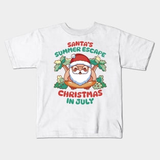 Christmas Summer Escape: Holiday Under the Sun Kids T-Shirt